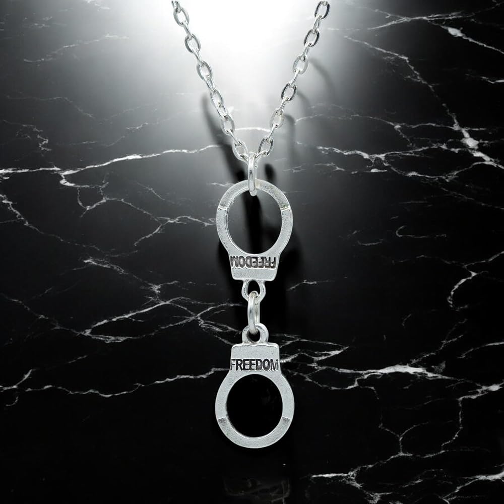アクセサリー Supreme Handcuffs Necklace Amazon.com: Freedom Handcuffs Necklace, Silver Handcuff Pendant